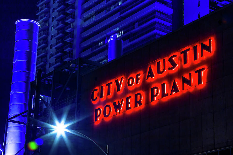 Austin Power Plant Photograph by Steven Bateson