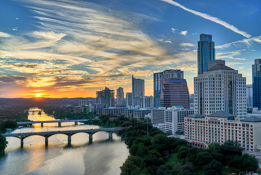 Austin View Down Town Lake Photograph by Bee Creek Photography - Tod ...