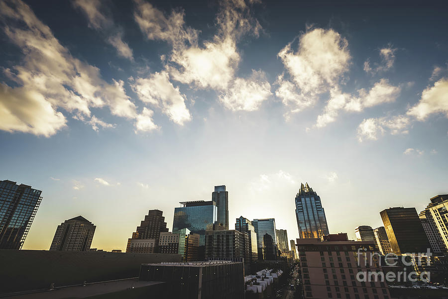 Austin Texas Downtown Buildings Photo Photograph by Paul Velgos