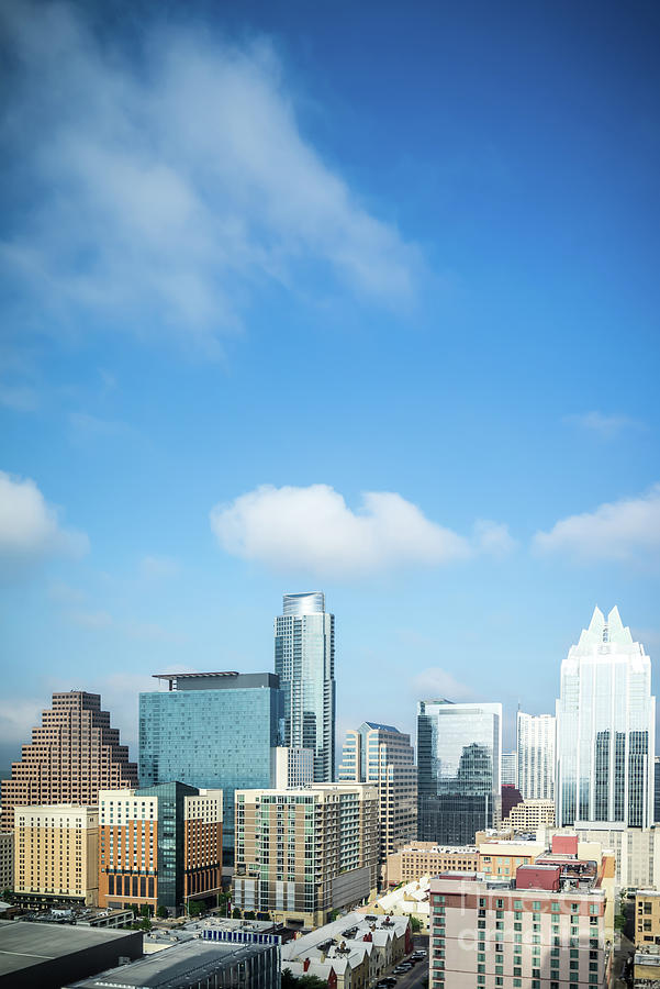 Austin Texas Skyline Cityscape Photo Photograph by Paul Velgos