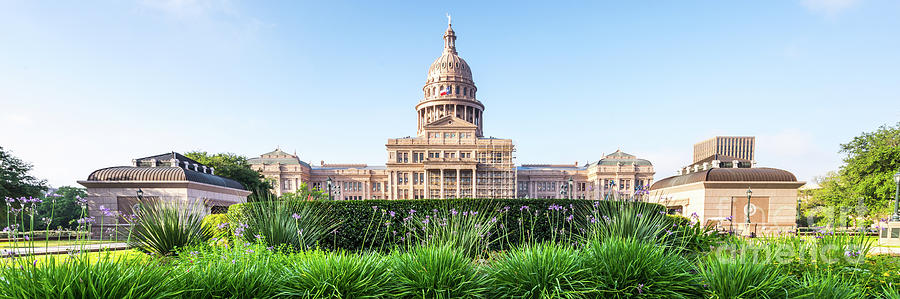 Austin Texas State Capitol Panorama Photograph by Paul Velgos