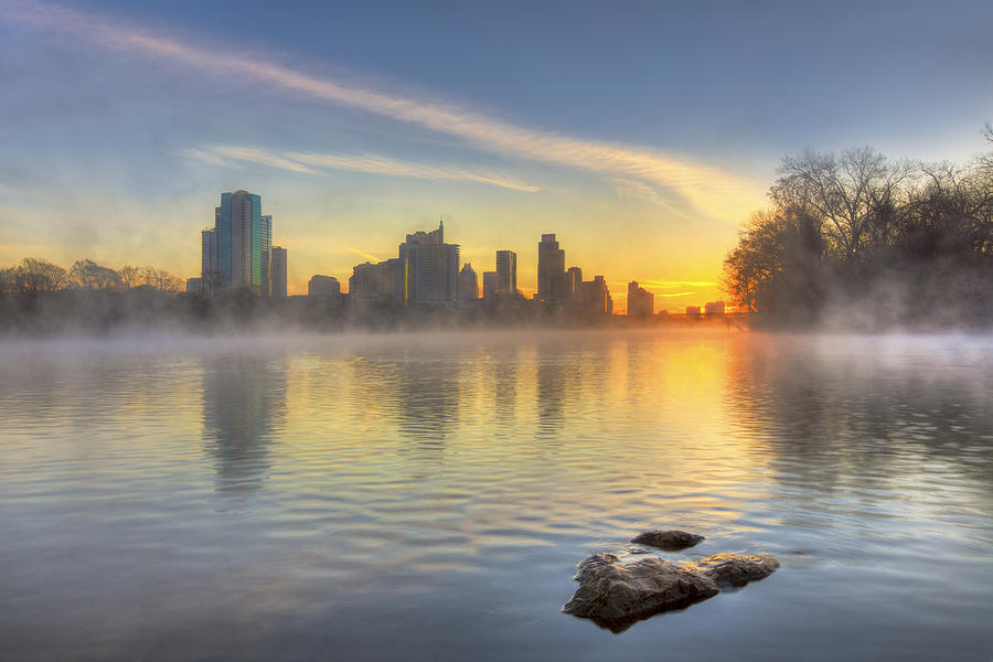 Austin Texas Winter Sunrise 4 Photograph by Rob Greebon