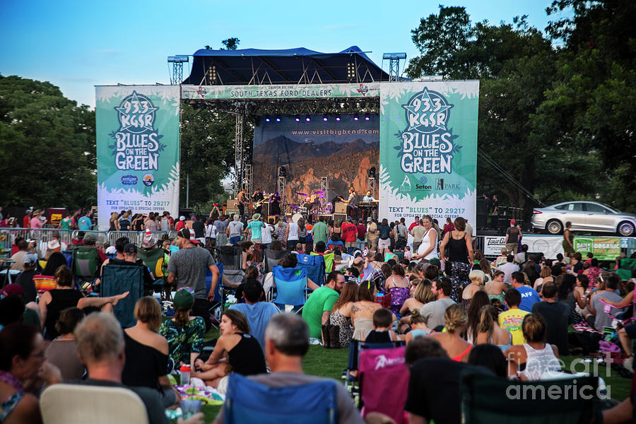 Austin Photograph - Austins Blues on the Green free summer concert series in Zilker Park attract thousands  by Dan Herron