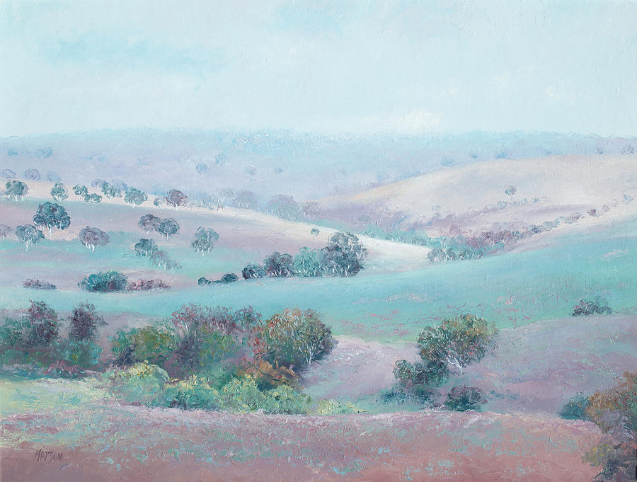 Landscape Painting - Australian Country Landscape painting by Jan Matson
