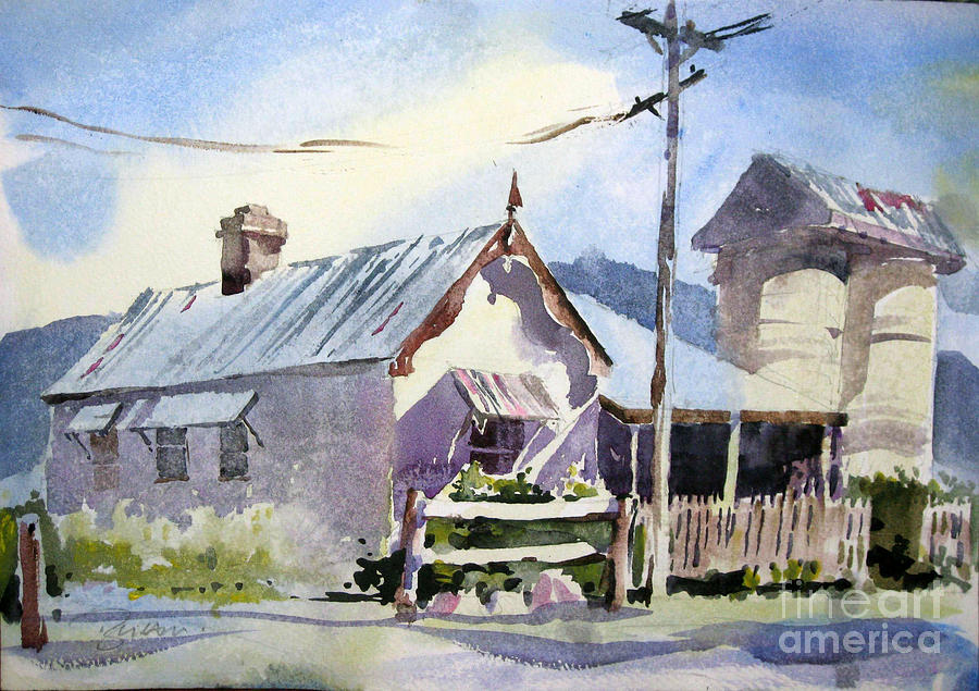 Australian Farmhouse Painting by John Byram Australian Farmhouse Painting by John Byram