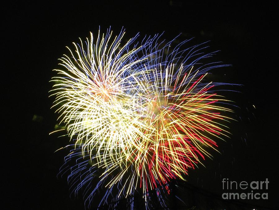 Australian Photograph - Australian Fireworks in Montreal 02 by Ausra Huntington nee Paulauskaite