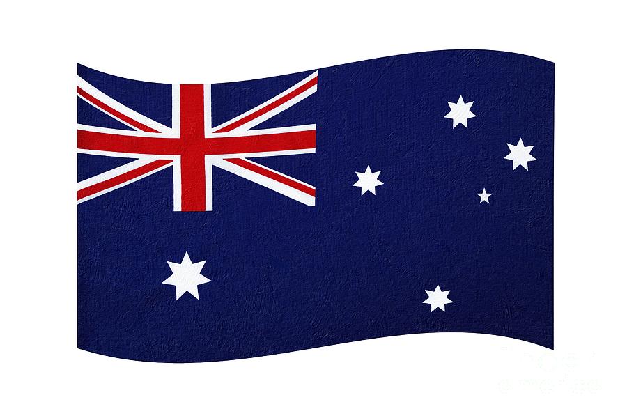 Australian Flag Waving PNG by Kaye Menner Photograph by Kaye Menner