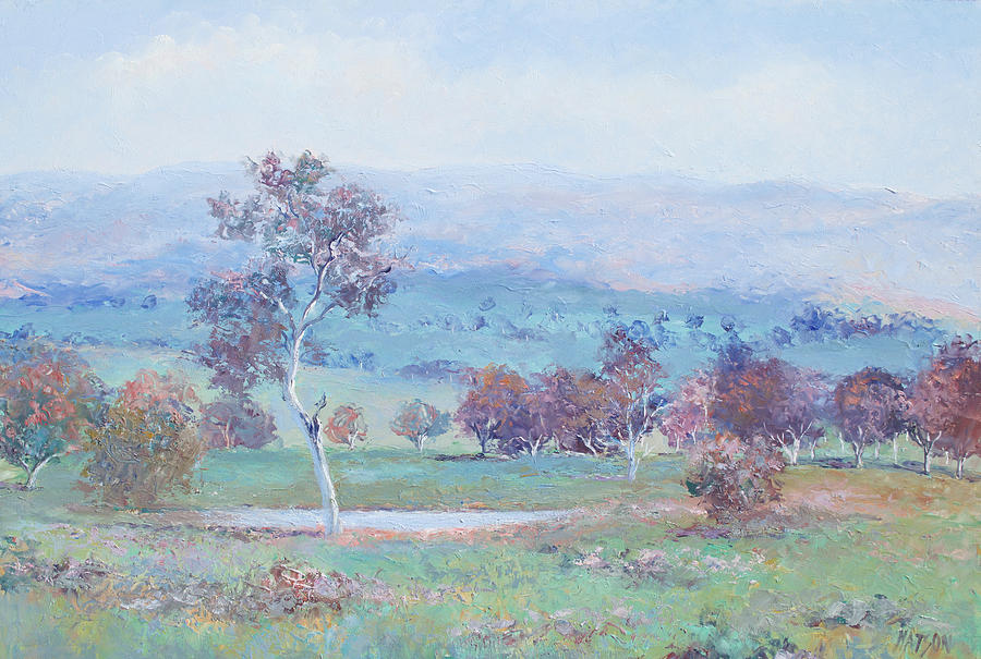 Tree Painting - Australian Landscape by Jan Matson