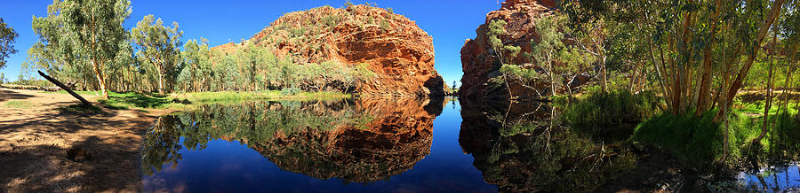 Australian Outback Big Hole Panorama Photograph by Lawrence S Richardson Jr