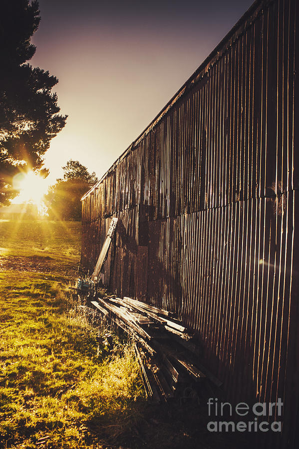 Australian rural farm shed in Waratah Tasmania Photograph by Jorgo Photography