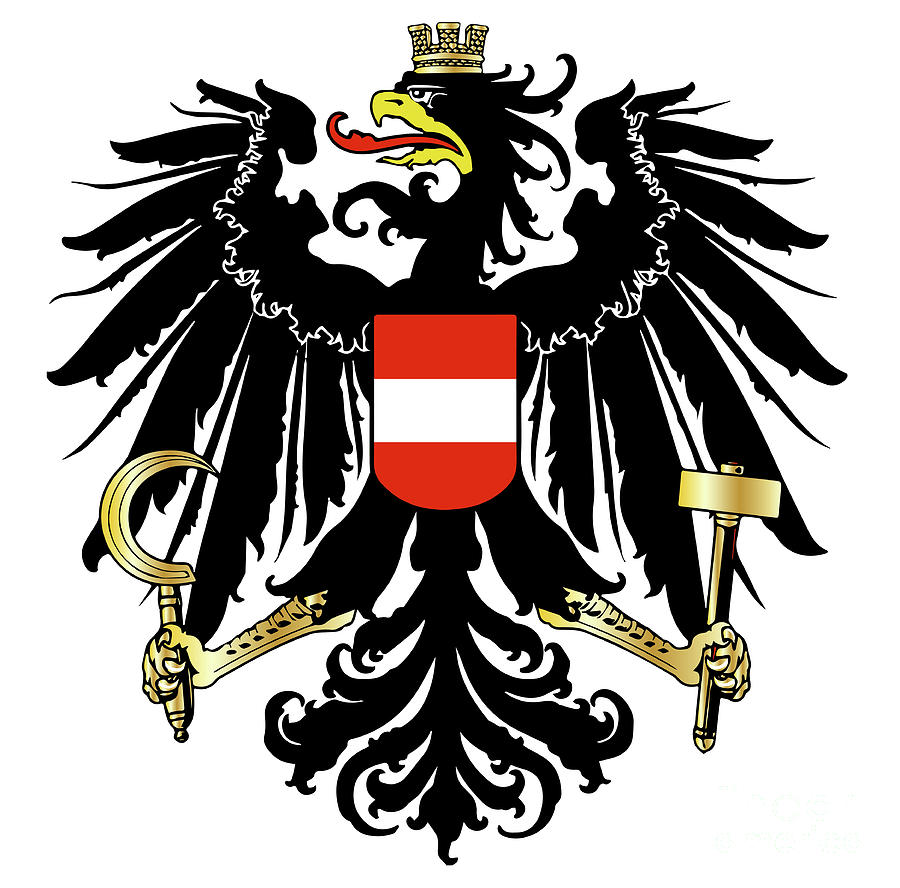 Austrian Coat of Arms Digital Art by Bigalbaloo Stock - Fine Art America