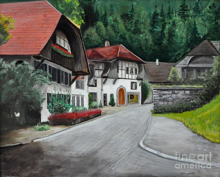 Austrian Village Painting by John Black