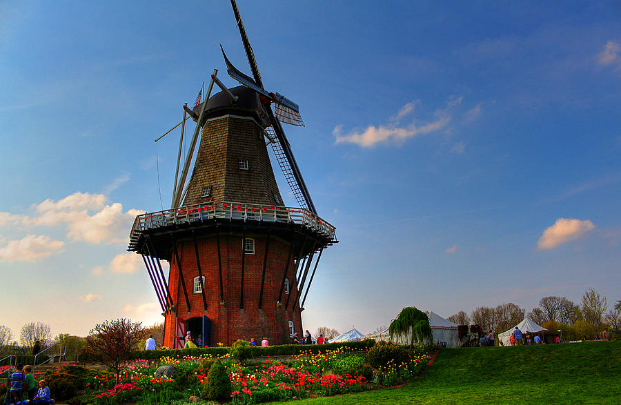 Authentic Dutch Windmill Photograph by Ester McGuire
