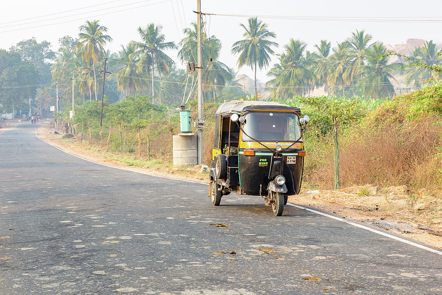 auto rickshaw in Hampi, Karnataka, India Photograph by Henning Marquardt