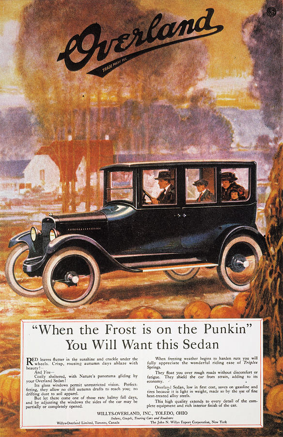 Automobile Ad, 1920 Photograph by Granger