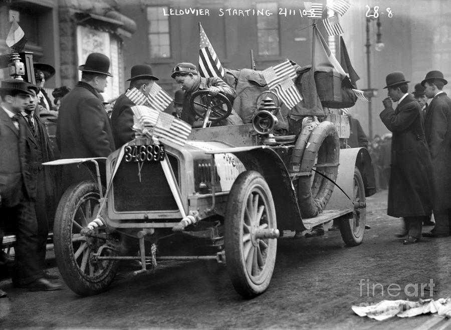 Automobile Race, 1908 Photograph by Granger