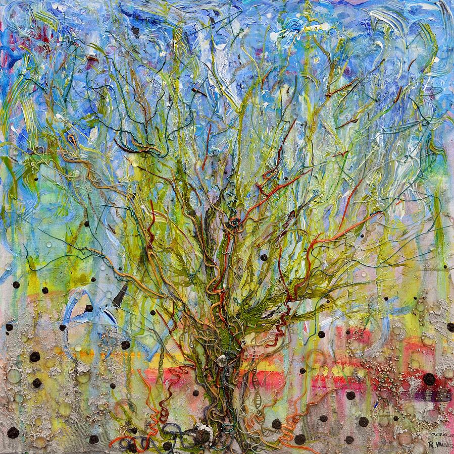 Abstract Painting - Autotroph Tree of Life 1 by Regina Valluzzi