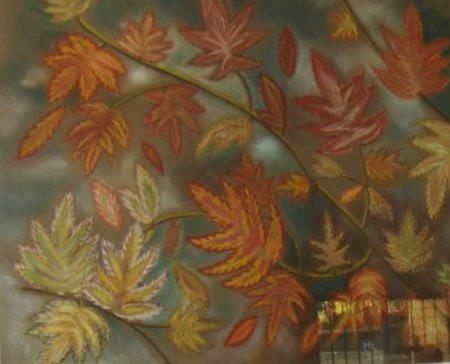 Leaves Pastel - Autum leaves by ML Vaamonde