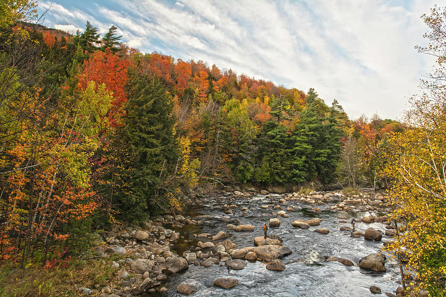 Autumn Adirondack Angling Photograph by Angelo Marcialis - Fine Art America