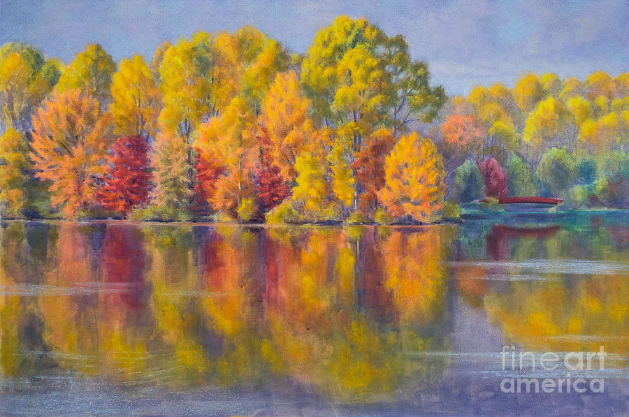 Tree Painting - Autumn Afternoon 1 by Fiona Craig