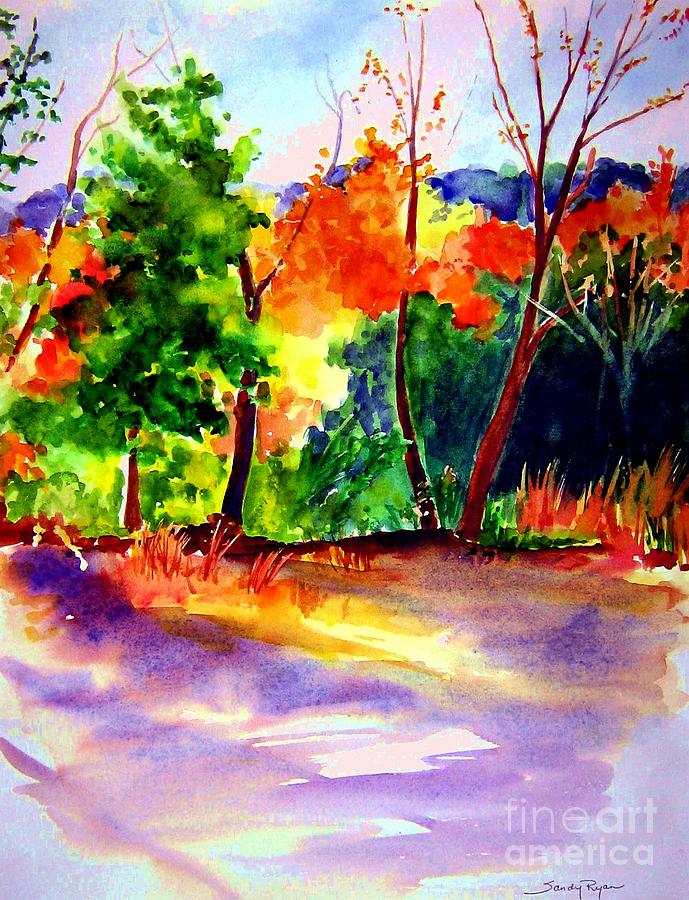 Fall Painting - Autumn Afternoon by Sandy Ryan