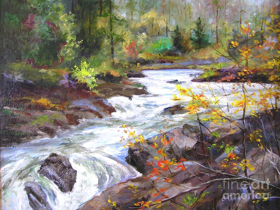 Autumn Along the Vermillion River Painting by Barbara Couse Wilson