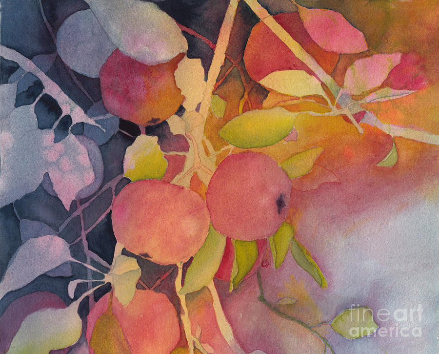 Autumn Apples Painting by Conni Schaftenaar