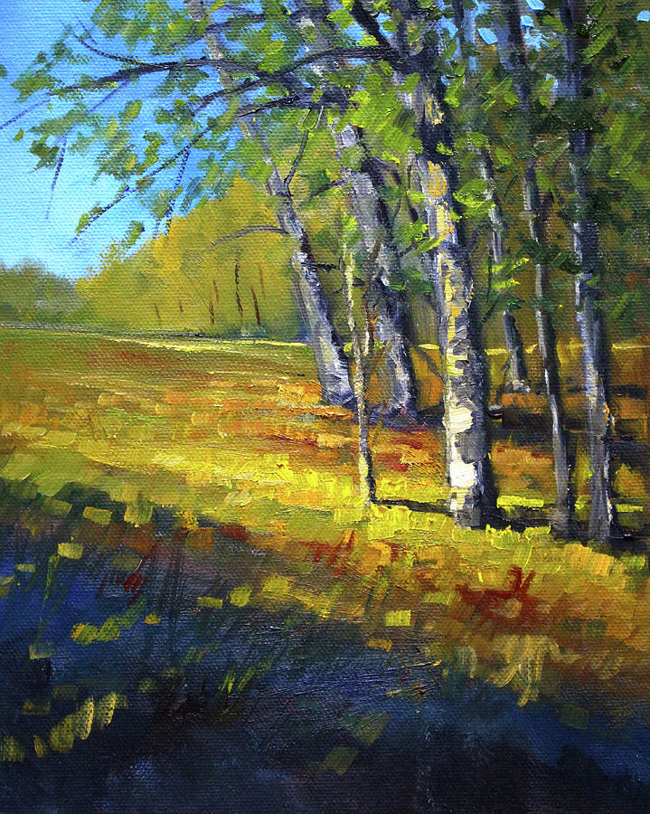 Autumn at Bloedel Painting by Nancy Merkle