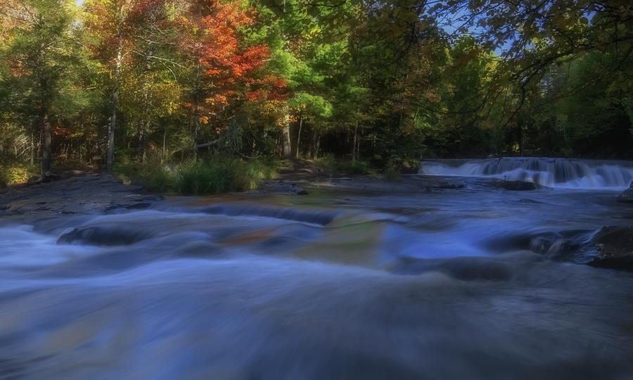 Autumn At Bond Falls Photograph by Heather Kenward