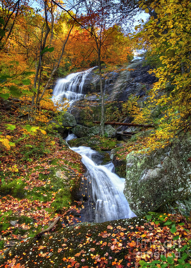 Autumn At Crabtree Falls Virginia Photograph by Karen Jorstad