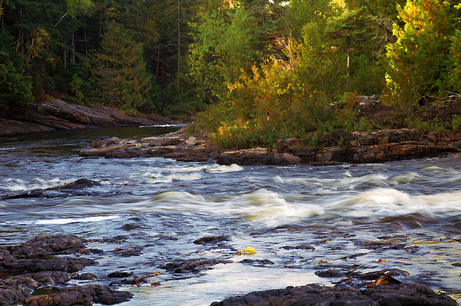 Autumn At Current River Rapids Photograph by Bill Morgenstern - Fine ...