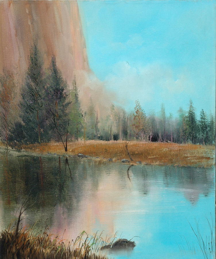 Yosemite National Park Painting - Autumn at El Capitan by Sally Seago