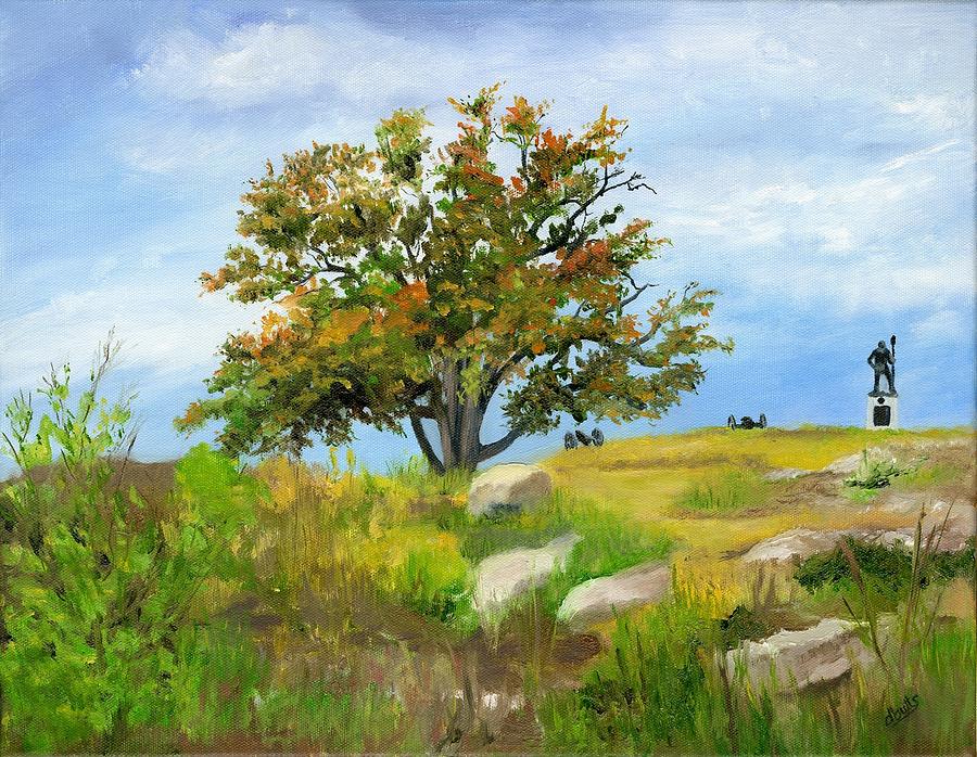 Autumn at Gettysburg Painting by Deborah Butts