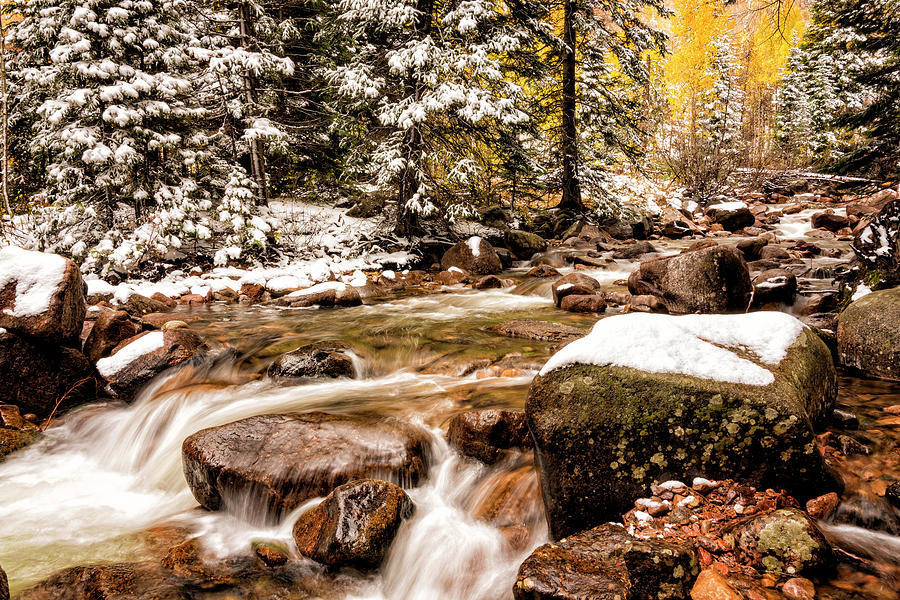 Nature Photograph - Autumn At Gore Creek 3 - Vail Colorado by Brian Harig