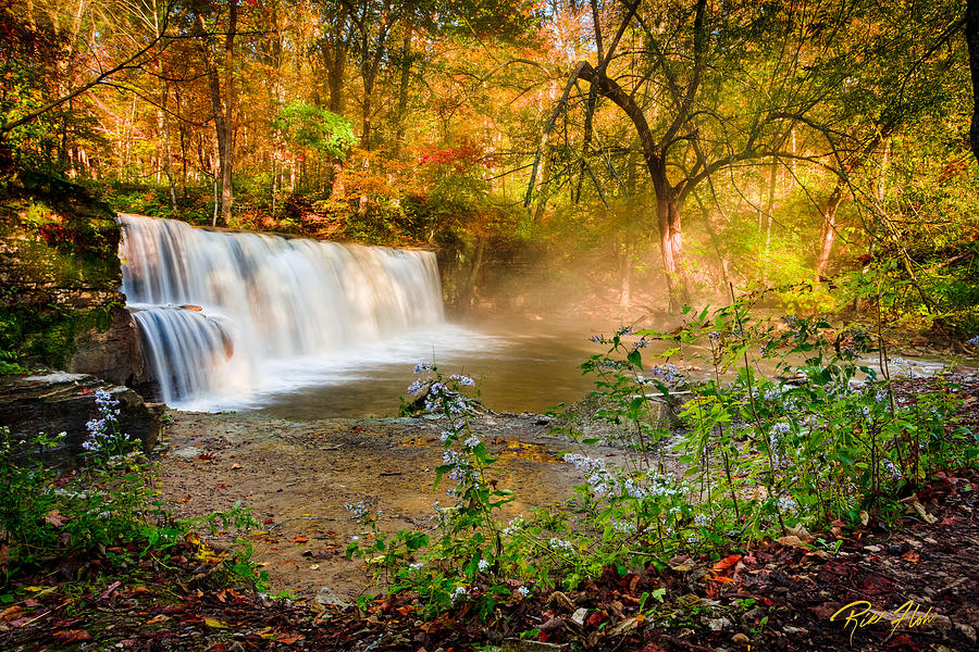 Autumn at Hidden Falls Photograph by Rikk Flohr