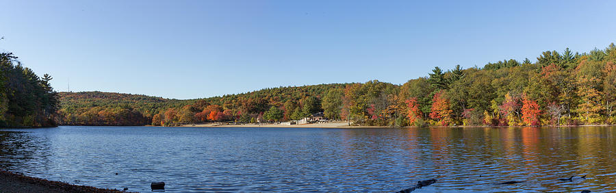 Autumn at Houghtons Pond Panorama Photograph by Brian MacLean
