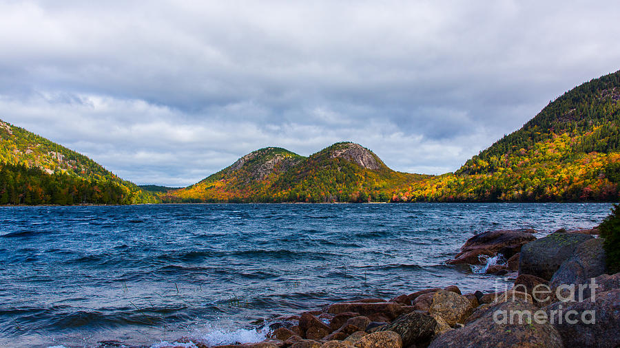 Autumn at Jordan Pond Photograph by New England Photography | Fine Art ...