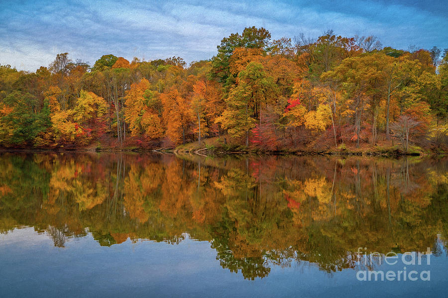 Autumn at Lake Needwood Photograph by Izet Kapetanovic