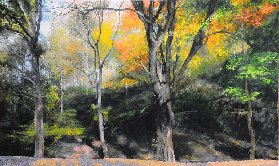 Autumn at Loggerheads Painting by Harry Robertson