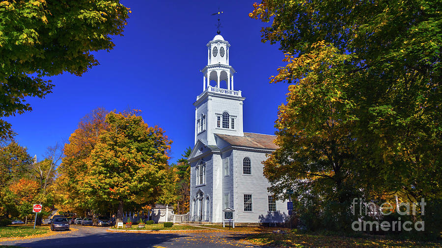 Autumn at Old First Church In Bennington Vermont Photograph by Scenic Vermont Photography