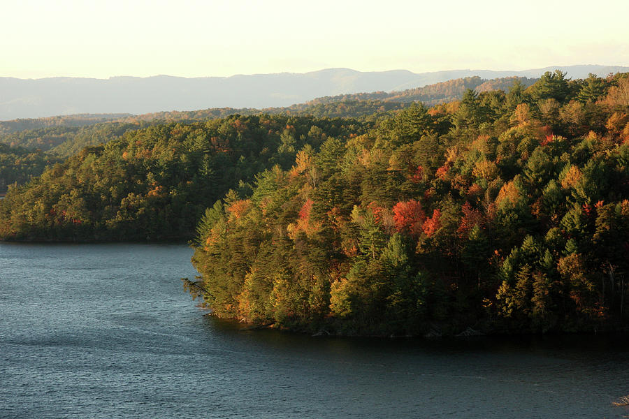 Autumn at Philpott Lake, Virginia Photograph by Emanuel Tanjala