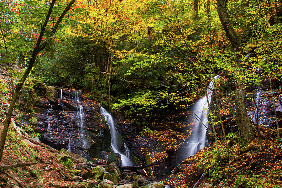 Autumn at Soco Falls Photograph by Blue Ridge Mountain Life - Fine Art ...