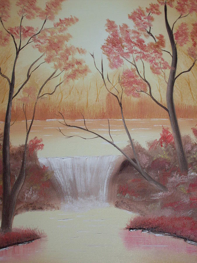 Autumn at The Falls Painting by Warren Thompson