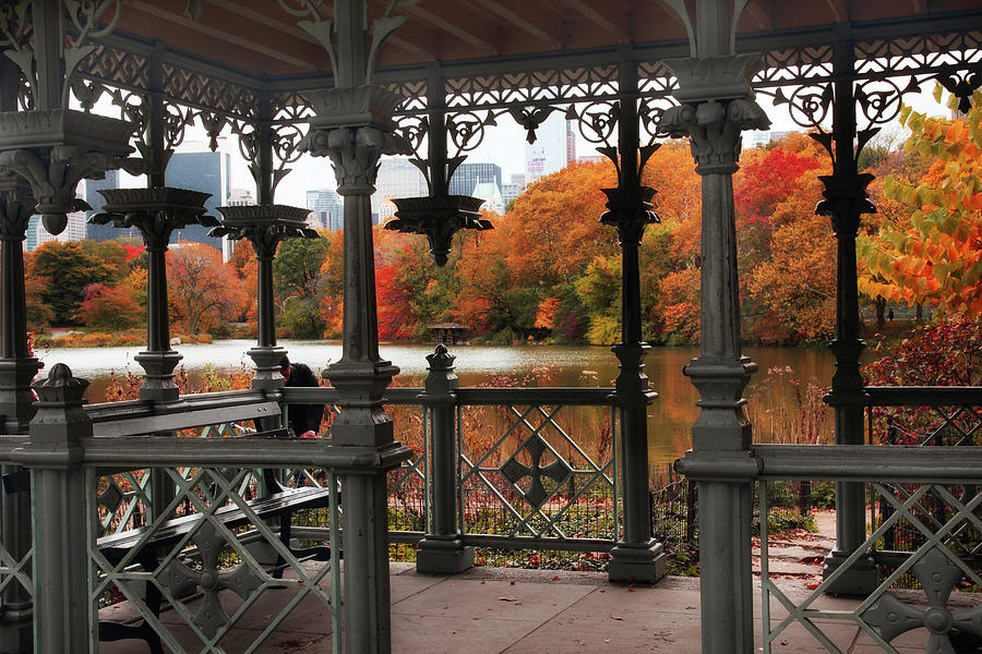 Central Park Photograph - Autumn at The Ladies Pavilion by Jessica Jenney