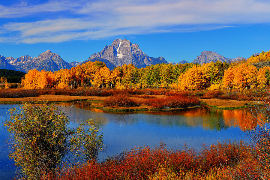 Grand Teton National Park Photograph - Autumn at the Oxbow by Greg Norrell