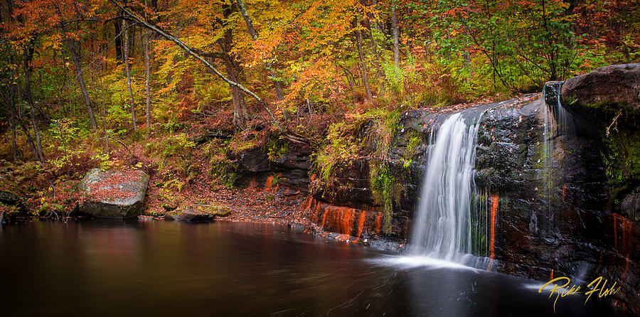 Autumn at Wolf Creek Falls Photograph by Rikk Flohr
