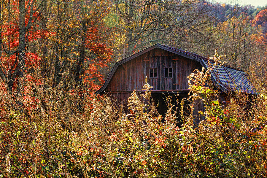 Autumn Barn by H H Photography of Florida Photograph by HH Photography of Florida