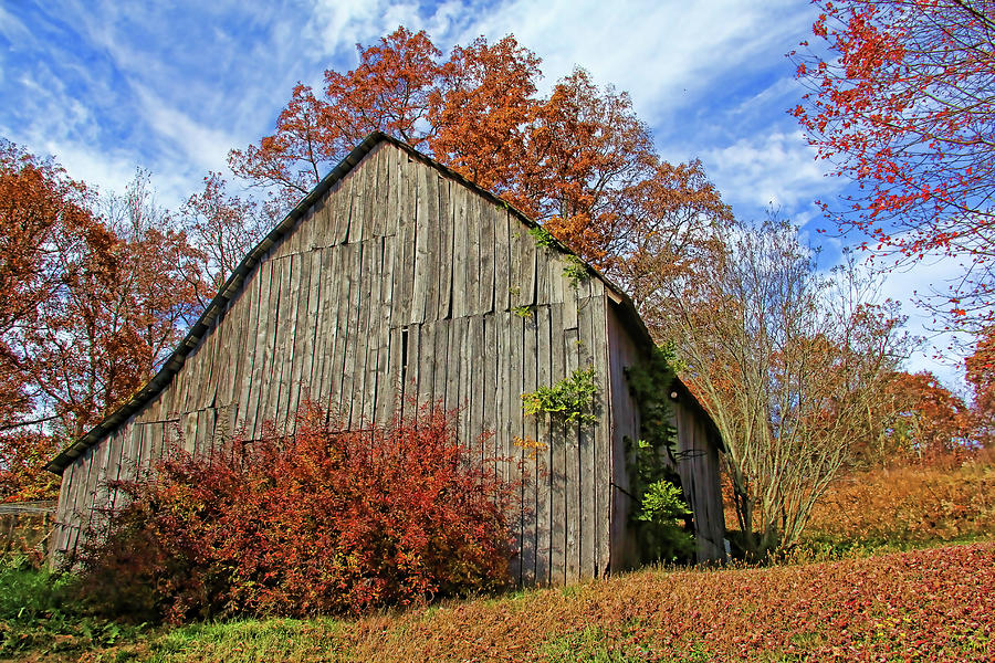 Barn Photograph - Autumn Barn In Appalachia by HH Photography of Florida