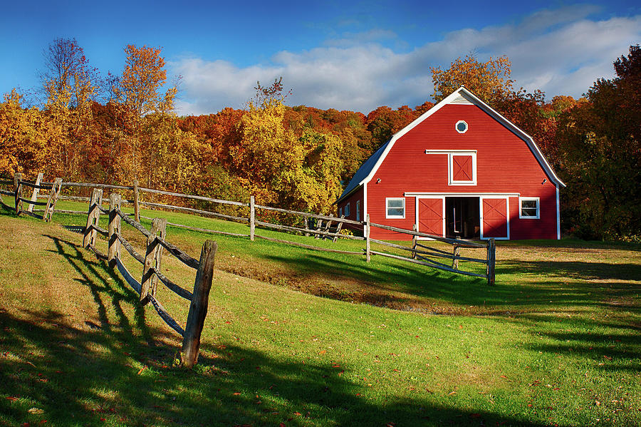 Autumn Barn To Play Photograph
