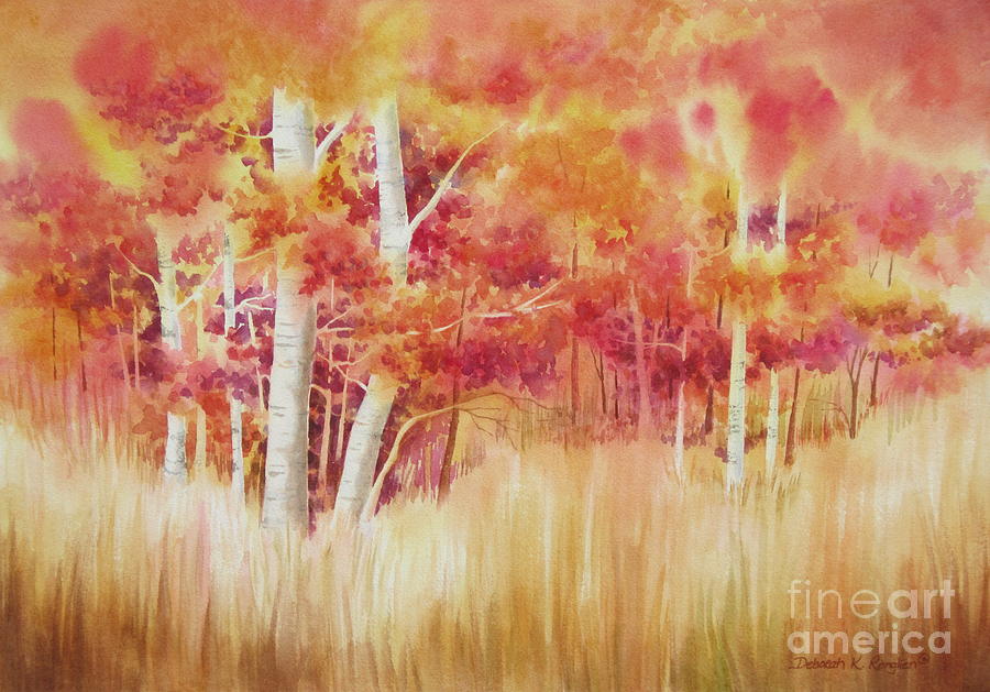 Autumn Blaze Painting by Deborah Ronglien